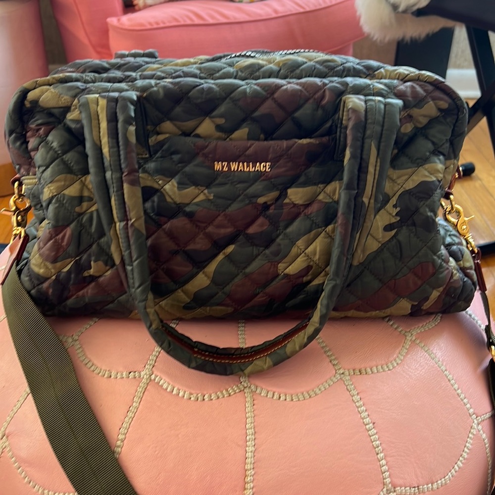 MZ Wallace Green Camo Travel Jimmy!